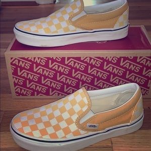 yellow checkered - vans